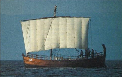 Antique roman ship