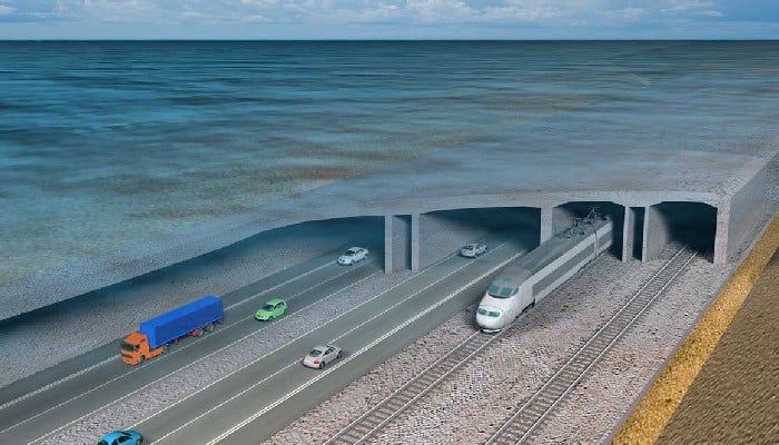 Tunnel from Denmark