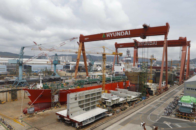 Hyundai Heavy Industries shipyard