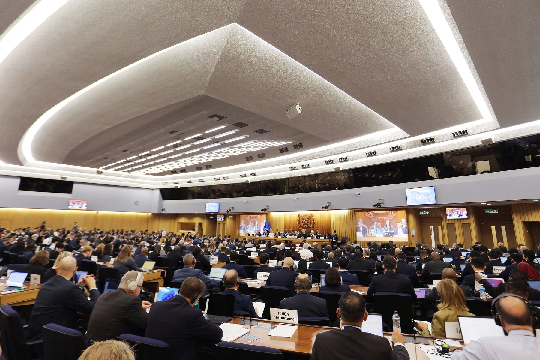 IMO delays vote on global shipping carbon tax