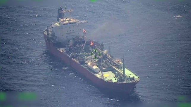 LPG carrier explosion off Yemen