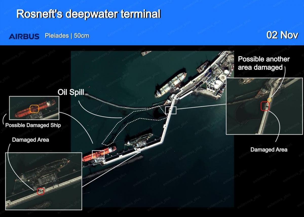 Attack by Ukrainian drones hits Tuapse oil port in Russia