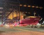 Container ship ONE Henry Hudson catches fire