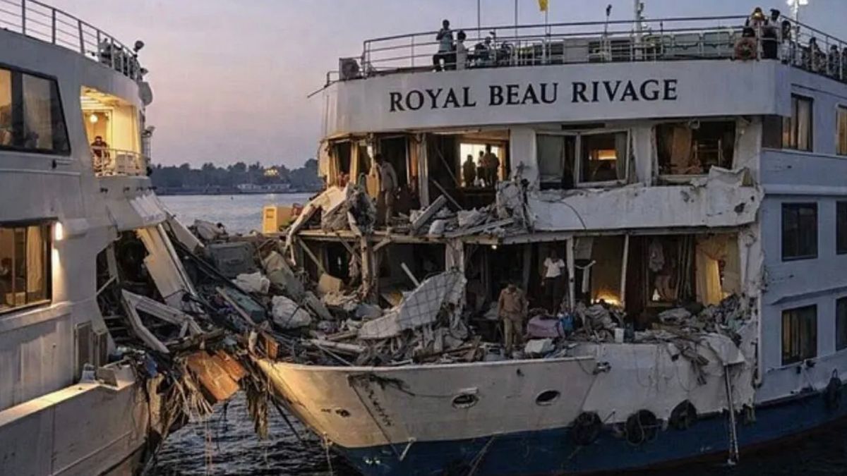 Nile River cruise ship collision