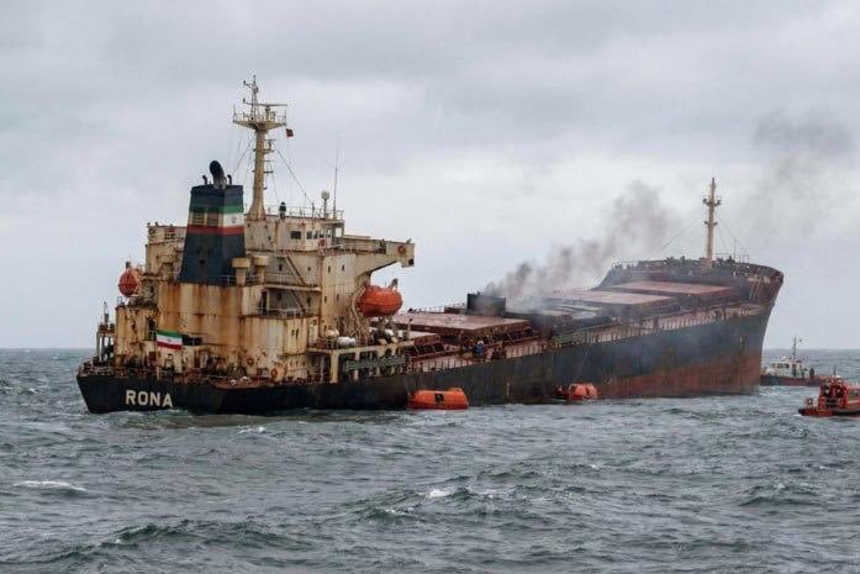 Iranian cargo ship sinks in Caspian Sea