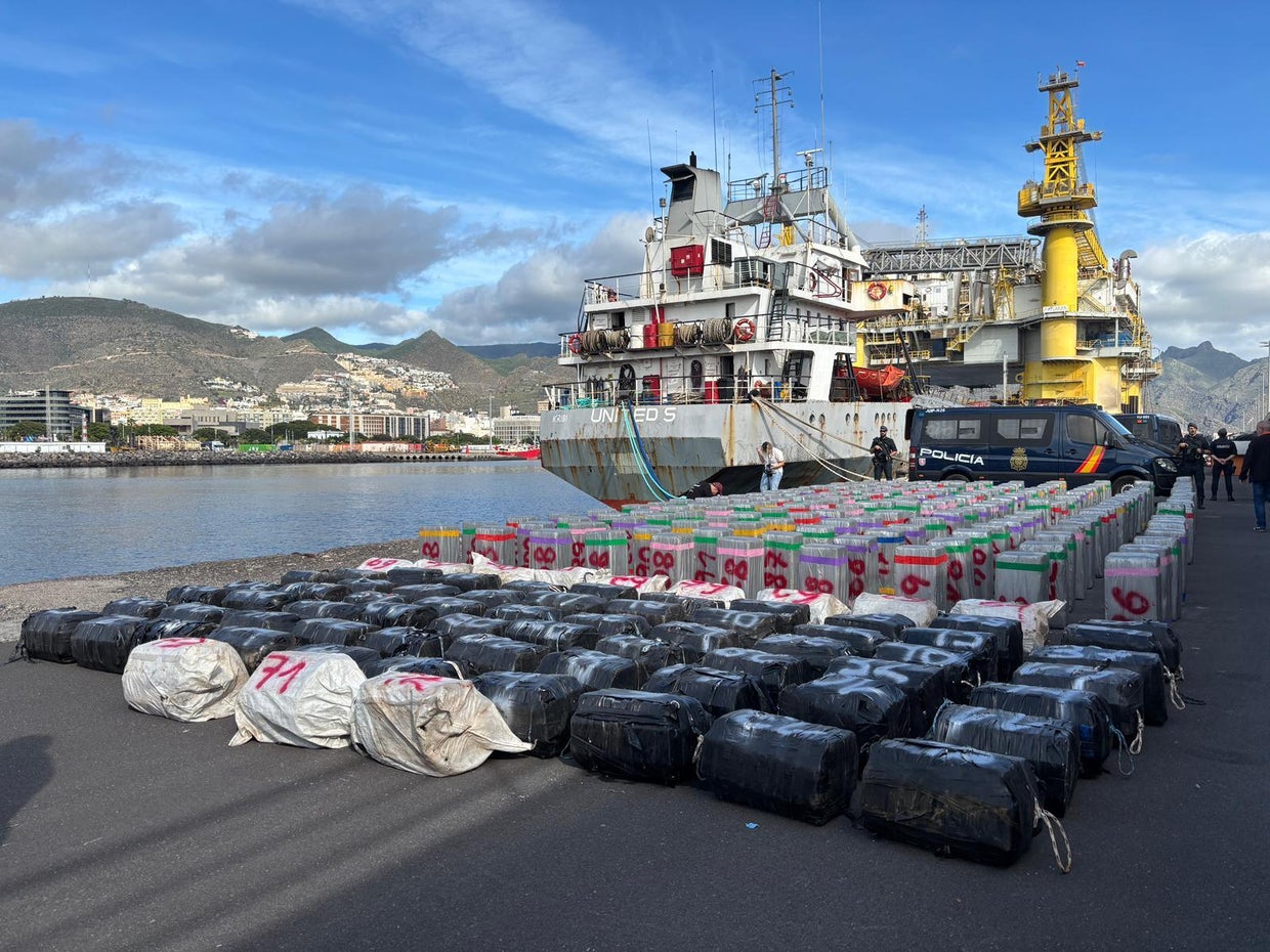Cocaine seized off the Canary Islands
