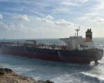 Russian shadow fleet tanker runs aground