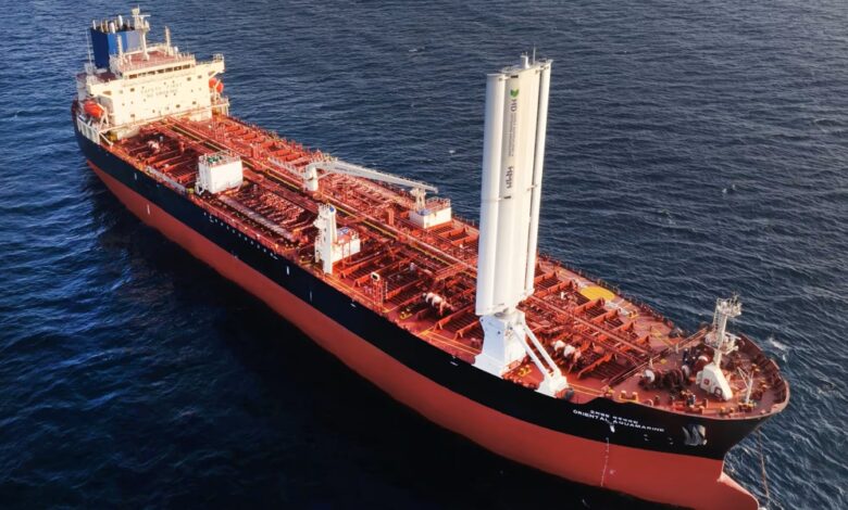 HMM tests Wing Sail on tanker