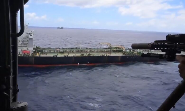 US Forces Board Sanctioned Tanker Bertha in Indian Ocean