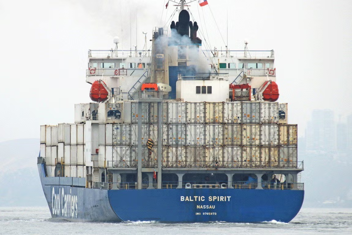Estonia have cleared the container ship Baltic Spirit