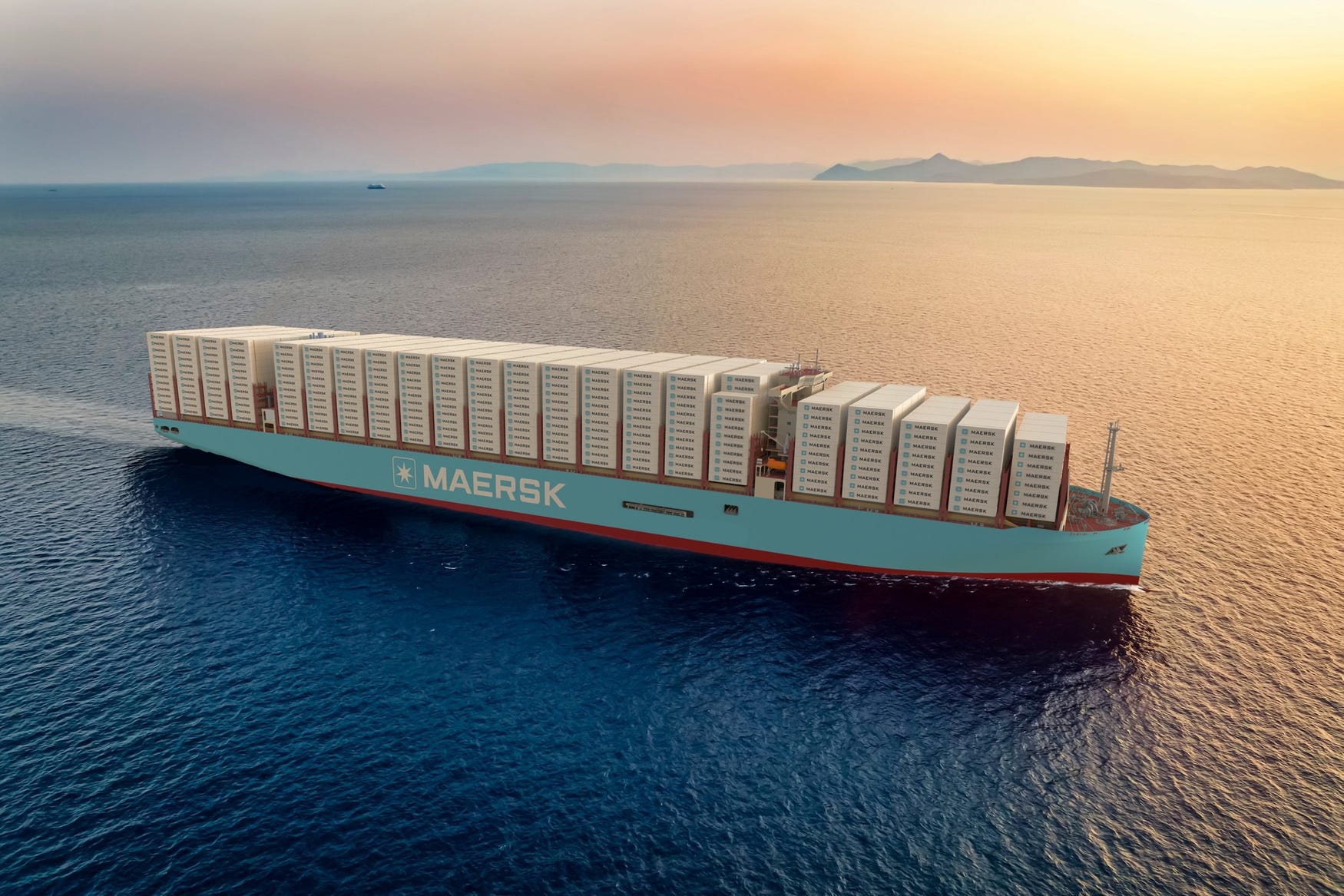 Maersk has ordered eight large container ships of about 18,600 TEU