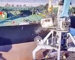 Liberian-flagged tanker Tony collided with a berth and damaged a crane at Ust-Luga