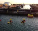 Greenpeace Blocks Uranium Cargo Ship Mikhail Dudin at Dunkirk