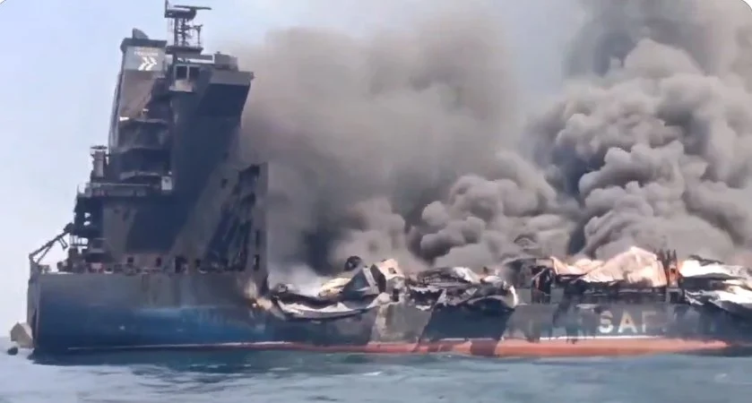 Safeen Prestige sinks in Strait of Hormuz