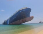 MV Galaxy Leader partially sinks off Yemen