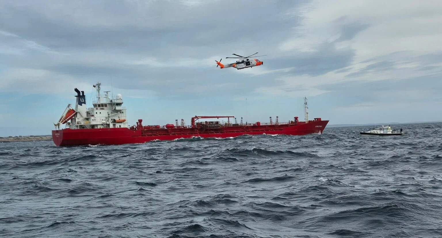 MV Bergstraum fire contained after explosion in Norway