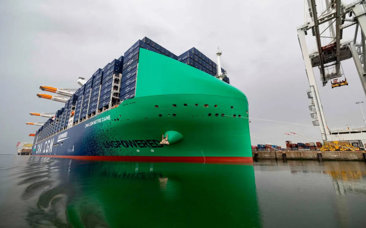CMA CGM christens largest LNG-powered containership