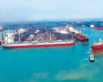 Bulk carrier African SJB damaged during loading at Paradip Port