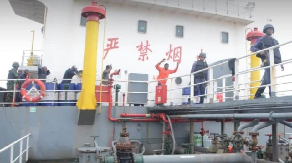 Nigerian Navy detains tanker over oil theft claims